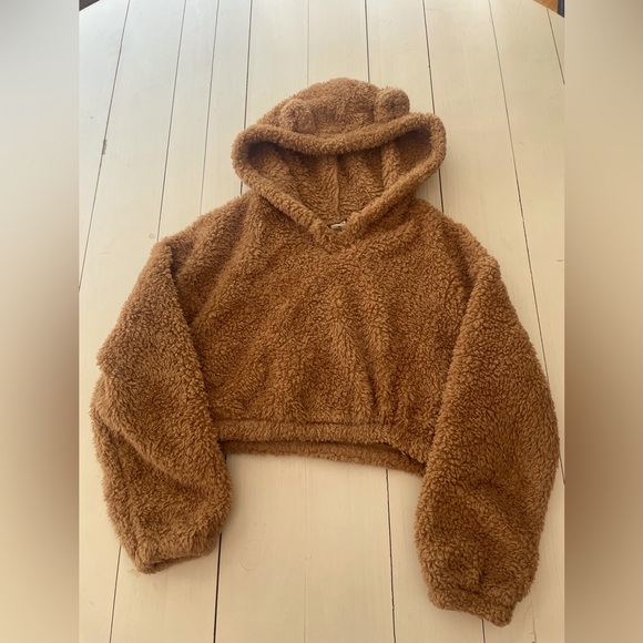 Schein cropped Sherpa hoodie - Picture 1 of 2